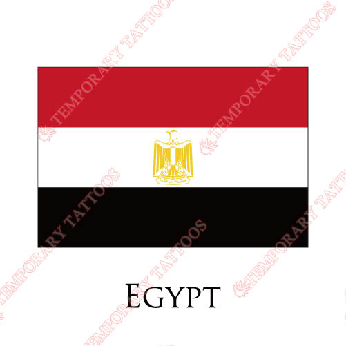 Egypt flag Customize Temporary Tattoos Stickers NO.1864